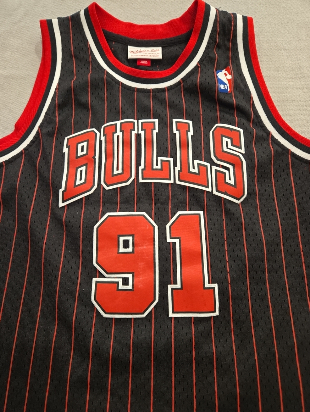 Dennis Rodman Mitchell & Ness Chicago Bulls Jersey (Pinstripe) Youth XL SZ 18/20